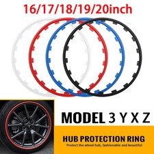 1PCS 18 inch Black Rubber Wheel Rim Edge Protector Ring for Tesla Model 3 Y picture