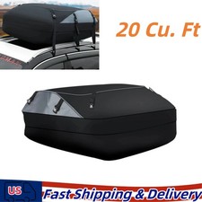 20 Cu. Ft Car Roof Top Rack Cargo Carrier Bag Luggage Storage Waterproof For SUV picture