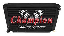DR Champion 3 Row Black Finish Radiator for 1961-1965 Lincoln Continental V8 Eng picture