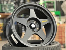New 17x8.5J NK SPOON Flow Formed (1 Wheel) 5x114.3 HONDA CIVIC TOYOTA MATT BLACK picture