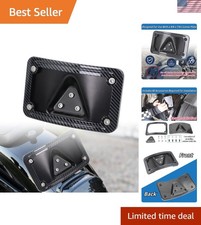 3149 Upgrade Curved Laydown License Plate Mount with Frame Compatible with Ha... picture