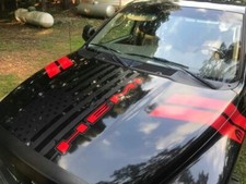Distressed American Flag and Hash marks package . Compatible with any Ram HEMI picture