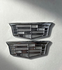 2x Fit For Cadillac Fender Marker Door Logo Badge Emblem Car Decoration Sport💖 picture