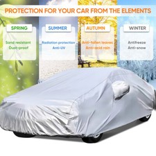 Waterproof Full Car Cover Outdoor Rain Resistant UV Sun Protect for Toyota Prius picture