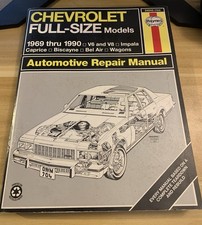The Haynes Chevrolet Full-Size Models Automotive Repair Manual 1969-1990 picture