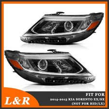 For 2014 2015 Kia Sorento LX Pair Halogen Headlights Left Right W/ LED DRL 14-15 picture