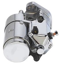 ANGLED POST THUNDERFIRE ULTIMA STARTER 2.0 KW CHROME FOR HARLEY BIG TWIN EVO 89- picture