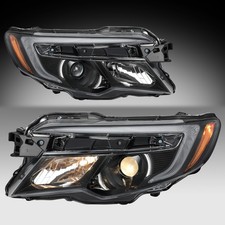 For 16-18 Honda Pilot LX/17-20 Ridgeline Halogen w/o LED DRL Headlights Pair picture