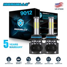 6-sides 9012 HIR2 LED Headlight Bulbs High Low Beam Car Truck 6500K White Lamps picture