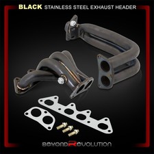 For 1994-1997 Accord 2.2 F22B F23A Black Stainless Steel Exhaust Header Manifold picture