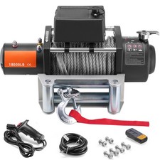 Uimoso Electric Winch for Trucks, 18,000 lb Capacity,Steel Cable,Remote Operated picture