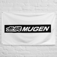 Mugen V2 Flag 3x5 ft Garage Banner Man Cave Wall Decor picture