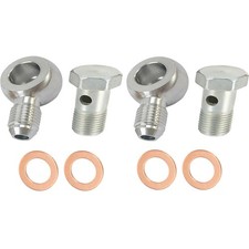 2 Set Bolt Fittings M10 x 1.0 (Metric 10mm) to 3AN -3 AN3 Stainless Steel HOT picture