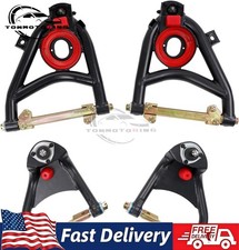 Fit 1955-1957 Chevy Bel Air Tubular Control Arms Set Steel Front Suspension Kit picture
