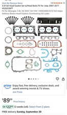 3.8 Full Head Gasket Set w/Head Bolts Fit for Jeep 2007-2011 HS26326PT picture
