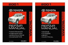 2001 Toyota Tacoma Shop Service Repair Manual Book Engine Drivetrain OEM picture