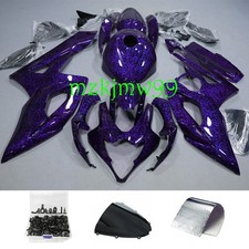 Forged Carbon Fiber Purple Fairing kit w/ Bolts For Suzuki GSXR1000 2005-2006 picture