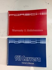 NOS 1984-1986 Porsche 911 Carrera Owners Drivers Manual Set Original Factory OEM picture