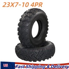 Two 23x7-10 ATV UTV Tires All Terrain AT 4PR 23x7x10 Tubeless New picture