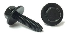 12065  M6-1.0 x 25mm Hex Head Sems Body Bolts - Phosphate - 50 pcs. picture