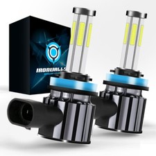IRONWALLS 6 Sides H8 H11 LED Headlight Kit Low Beam Bulb Super Bright 6000K picture