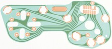 1967-68 Firebird Printed Circuit With Gauges picture