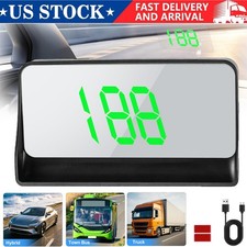 GPS Digital Speedometer HUD Head Up Display MPH KMH Overspeed Alarm Meter Car US picture