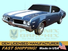 1969 Oldsmobile 442 W29 Stripe W42 Special Hood & Deck Decals Stripe Stencil Kit picture