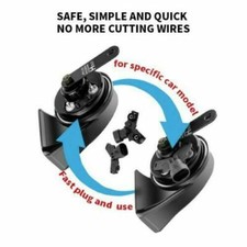 2PC 12v Premium Electric Horns for JEEP GRAND CHEROKEE COMPASS RENEGADE WRANGLER picture