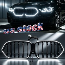 Front Intake Grille W/LED aperture Glossy Black For BMW X6 G06 X6M F96 2020-2023 picture