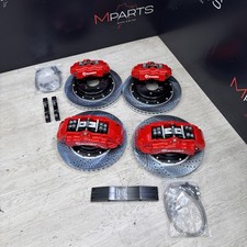 NEW 01-06 BMW E46 M3 BREMBO Big Brake Kit Red Calipers Rotors Set Plug & Play picture