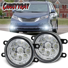Fit 2011-2017 Toyota Sienna Clear Lens Pair Bumper Fog Light Lamp Replacement picture