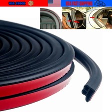 33Ft Rubber Door Seal Strip Automotive Weather Stripping for Car Door Trunk Hood picture