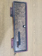 73-79 Ford truck 78 79 Bronco Glovebox Door OEM Red Woodgrain Ranger XLT picture