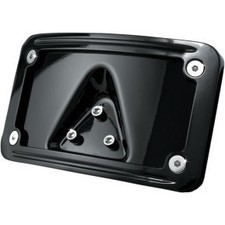 KURYAKYN 3148 Black Curved Laydown License Plate Mount with Frame picture