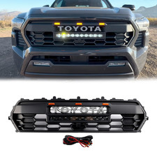 For 2024 2025 2026 TACOMA Front Bumper Grille Black Grill With 3LEDs & Light bar picture