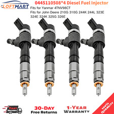 4x Diesel Fuel Injectors For Yanmar 4TNV98CT Engine John Deere 323E 129E0153100 picture