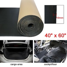 394mil 10mm 16.36sqft Car Hood Floor Heat Deadening Sound Deadener Mat 60