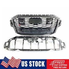 RSQ7 Style For Audi Q7 SQ7 4M.5 2020-2023 with ACC Grille Honeycomb Grill Black picture
