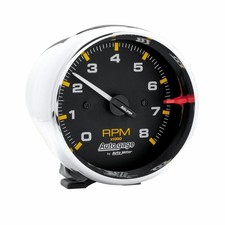 AutoMeter Pedestal Tachometer 3-3/4in. | 0-8K RPM | Black Dial/Chrome Case picture