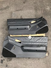 84-87 HONDA CRX Si DOOR PANEL COVER BLACK SET LH RH FRONT picture