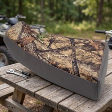 Suzuki LTF 250 350F Seat Cover 1993 To 2000 Models Gray Camo Vinyl Seat Cover picture