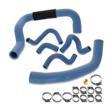 1986-1993 MUSTANG HEAVY DUTY BLUE SILICONE HOSE & CLAMP KIT STREET OUTLAW SALE picture