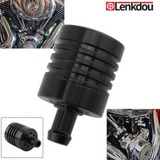 1X Universal Vented Engine Motor Breather Canister For Harley Custom Application picture