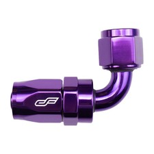 -10 AN 90 Degree Female Aluminum Hose End Fitting - Purple picture
