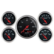 AutoMeter 1450 Designer Black 5-Piece GPS Gauge Kit picture