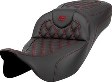 Saddlemen RoadSofa LS Ext. Reach Seat Red Stitch #284776 Harley Davidson picture