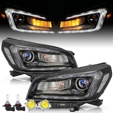 For 2013-2016 GMC Acadia Halogen Projector Clear Headlights Headlamps Assembly picture