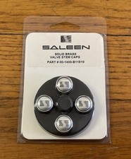 Former Saleen Dealer Solid Brass Valve Stem Caps New In Original Packaging  picture