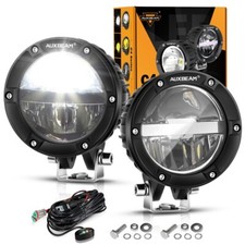 Auxbeam 4Inch 100W Round Offroad Lights White DRL 10000LM LED Driving Light Pods picture
